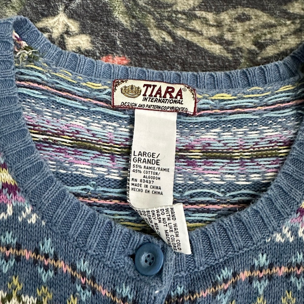 Tiara Multicolor Patterned Cardigan - Picture 3 of 8